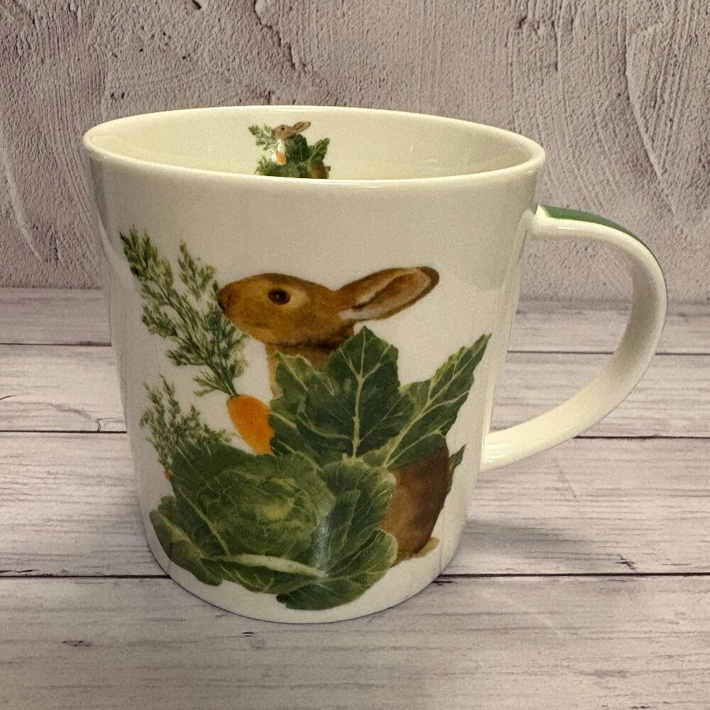 Easter Bunny Cadbury Mug Peter Rabbit Vibes Green White Coffee Mug (SKU: 220MI)